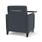 Lesro Siena Lounge Reception Guest Chair W/ Swivel Tablet, 27 in W 29.5 in L 32.5 in H SN1101 - alternate 2